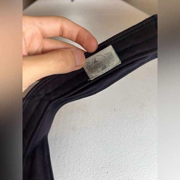 Vintage Universal Studios Black Gray Sun Visor Adjustable Hat Cap GUC - Picture 13 of 14